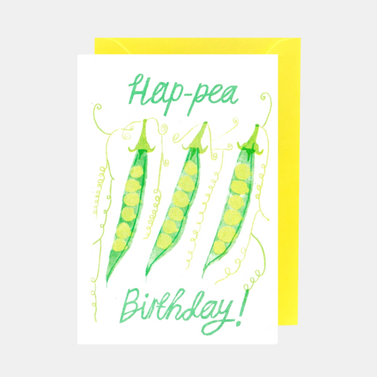 Hap-pea Birthday Card