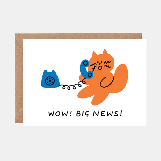 Wow! Big News! Card