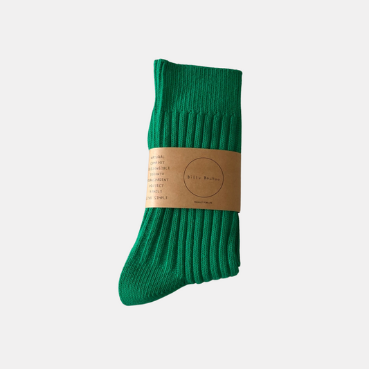 Forest Green Ribbed Socks