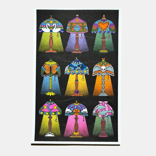 Lamp Mania Print