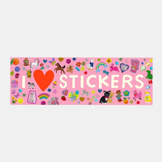I Heart Stickers Bumper Sticker