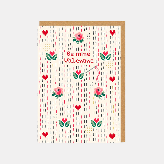 Ditsy Stitch Valentine's Day Card