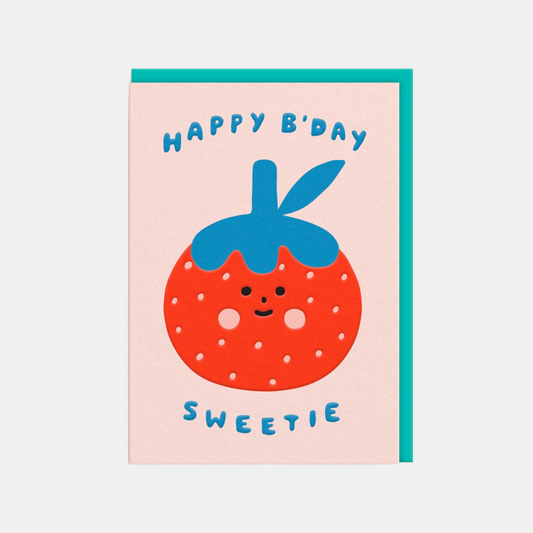 Birthday Sweetie Strawberry Card