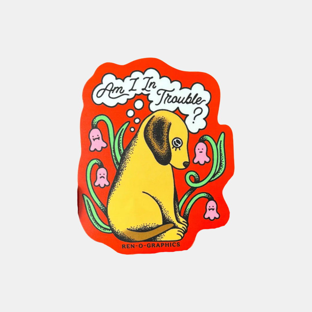 Dog Trouble Sticker