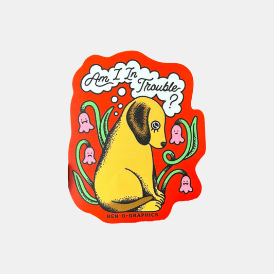 Dog Trouble Sticker