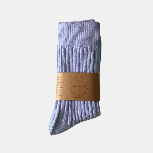 Lavender Ribbed Socks