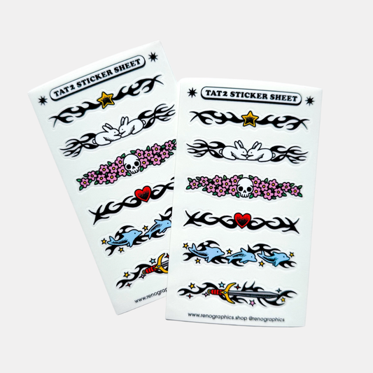Tattoo Sticker Sheet