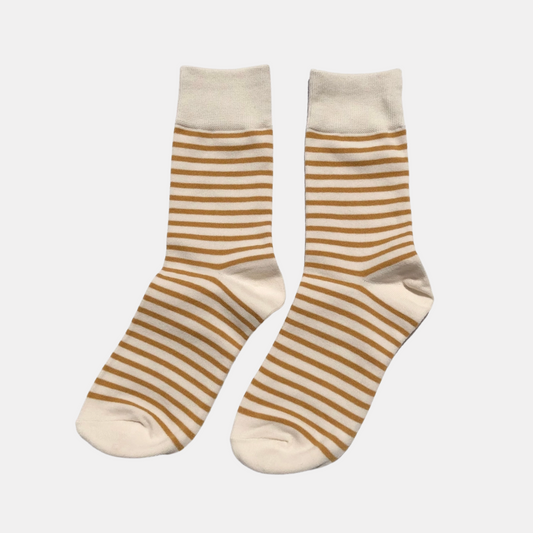 Mustard Stripe Socks