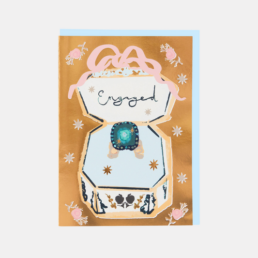 Vintage Engagement Ring Card