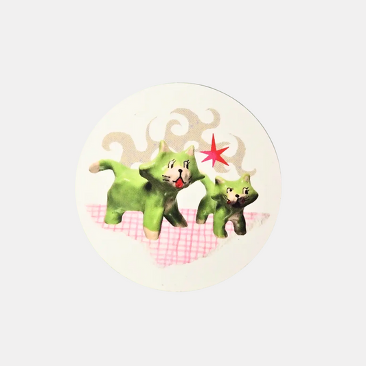 Ceramic Cats Sticker