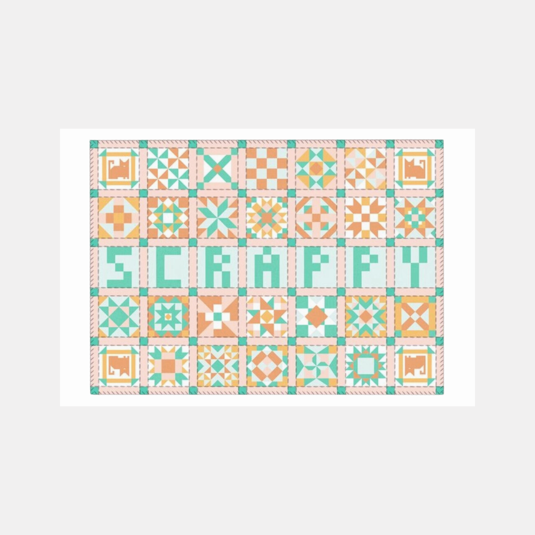 Scrappy Quilt Print