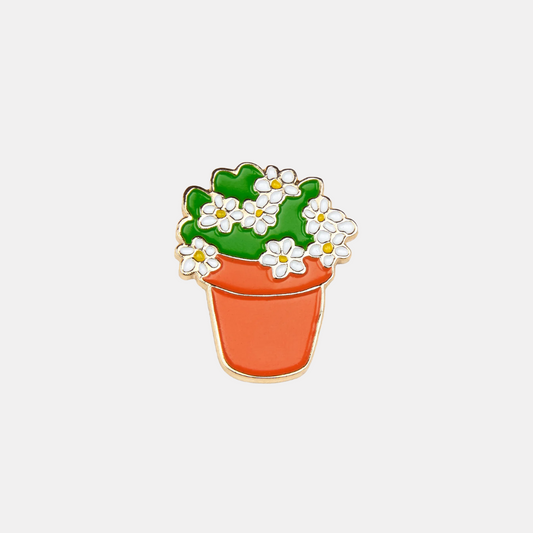Flower Pot Enamel Pin