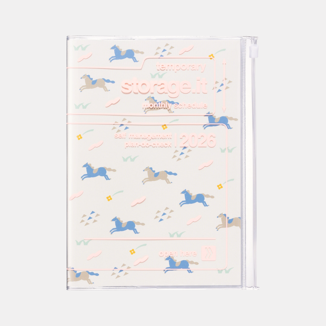 Ivory Horse A5 Storage.It 2026 Monthly Schedule