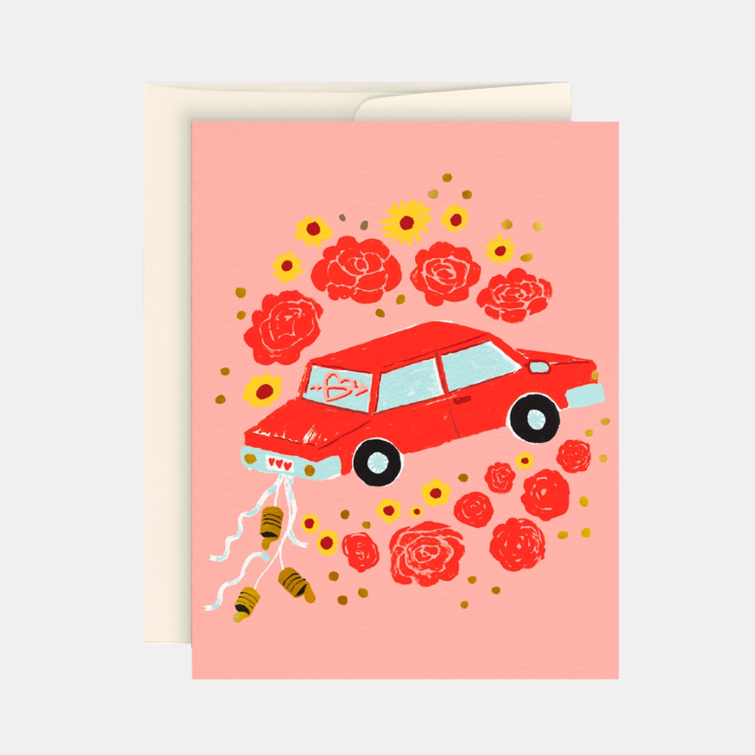 Just Married Car Card