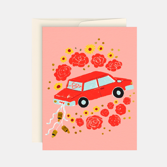 Just Married Car Card