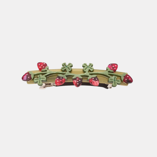 Wild Strawberry French Barrette