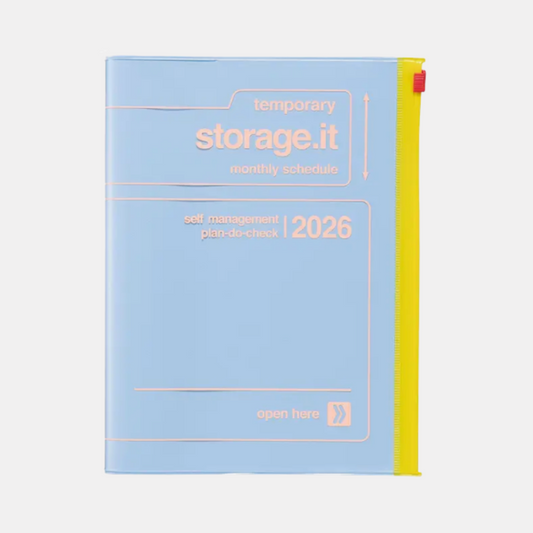 Blue A5 Storage.It 2026 Monthly Schedule