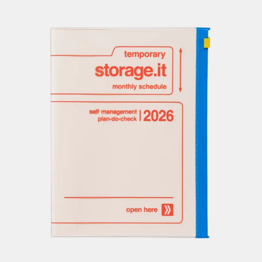 Ivory A5 Storage.It 2026 Monthly Schedule