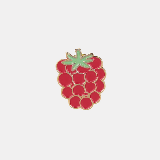 Raspberry Enamel Pin