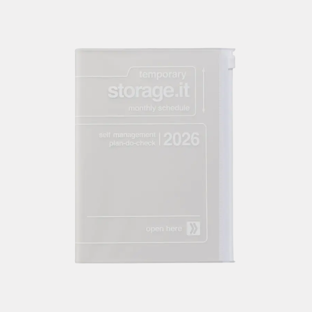 White B6 Storage.It 2026 Monthly Schedule