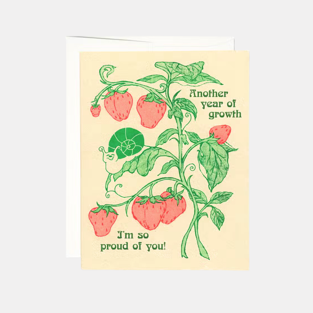 Another Year Of Growth Birthday Card