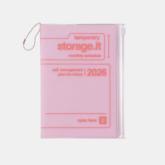 Pink B6 Storage.It 2026 Monthly Schedule