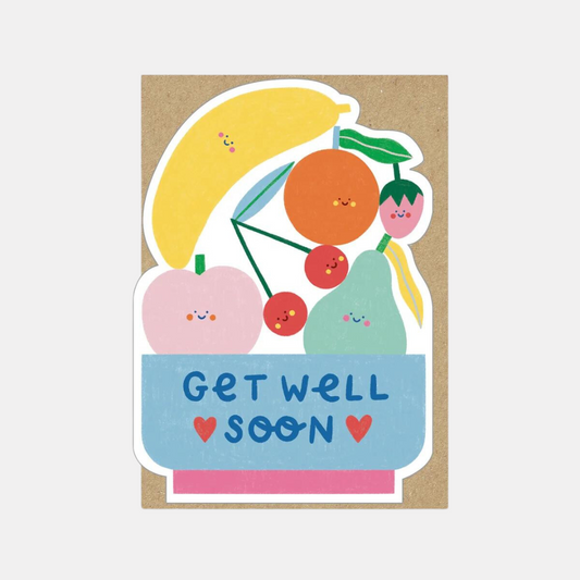 Get Well Soon Fruit Bowl Card