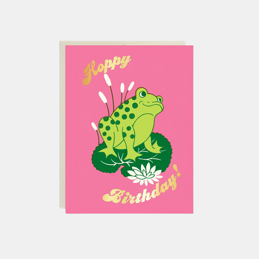 Hoppy Birthday Frog Card