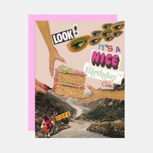 Nice Birthday Cake Card