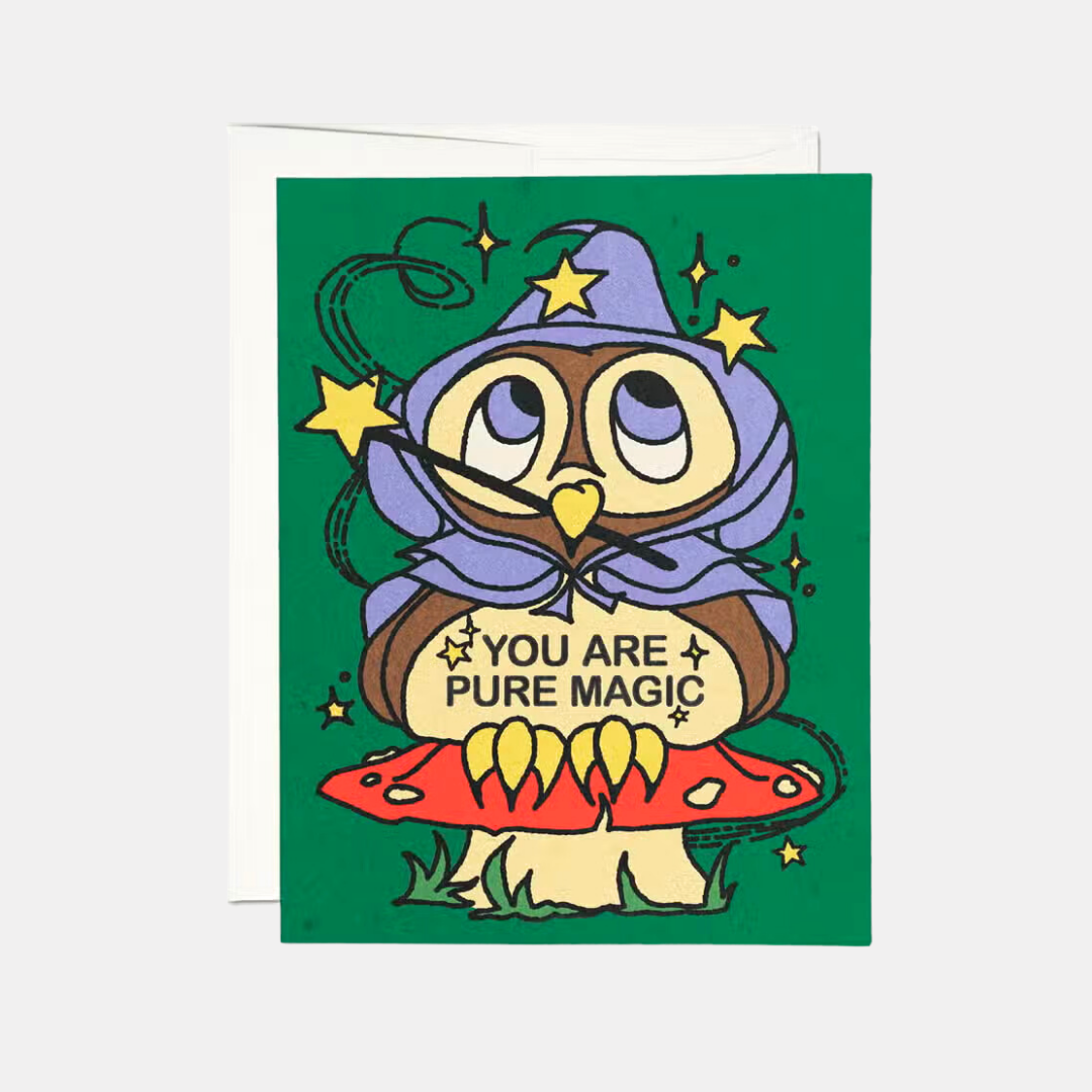 Owl Wizard Card