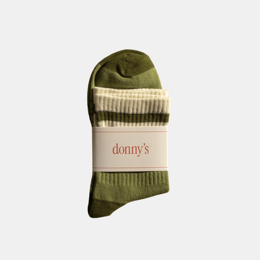 Sage Varsity Stripe Socks
