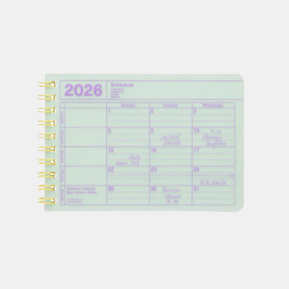 Mint Mini 2026 Notebook Calendar