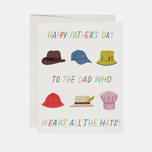 All The Hats Father's Day Card