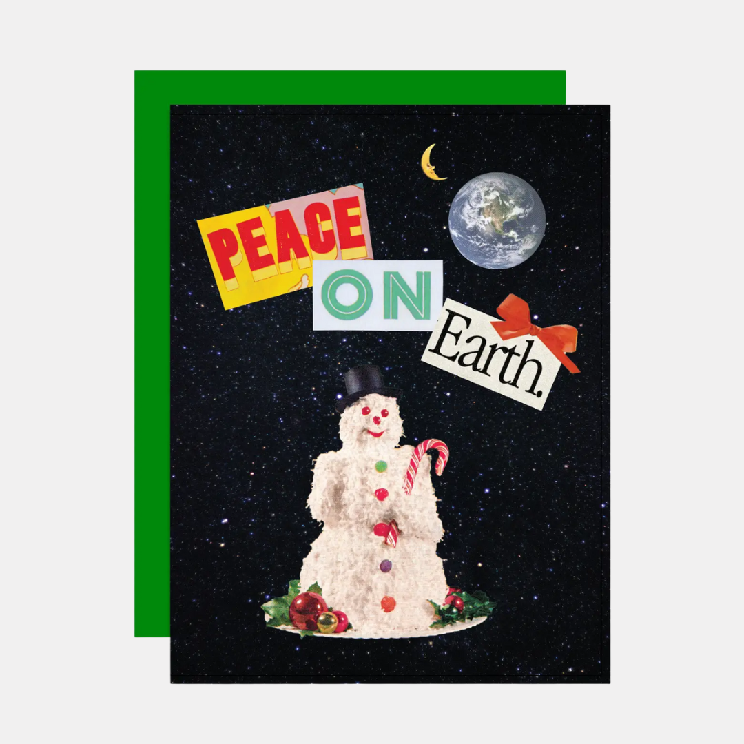 Peace On Earth Collage Card