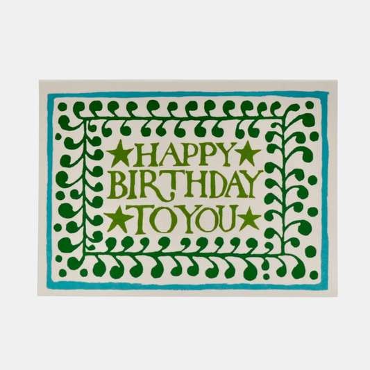 Happy Birthday Comma Border Card