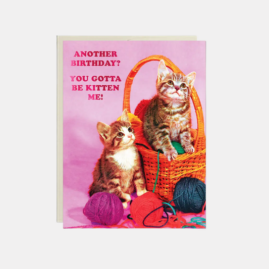 Kitten Me Birthday Card
