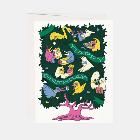 Happy Birthday Birds Card