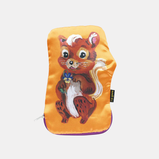 Squirrel Satin Pouch