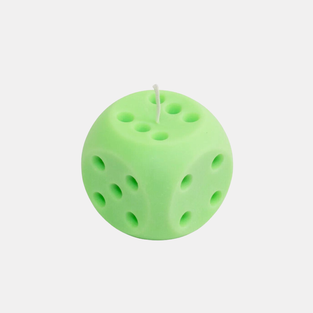 Green Dice Candle