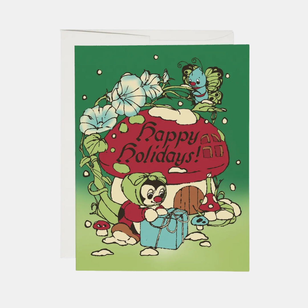 Happy Holidays Bugs Card