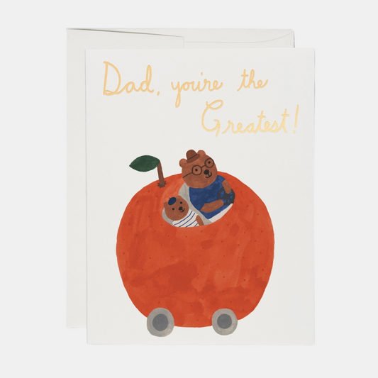 Orange Car Father's Day Card
