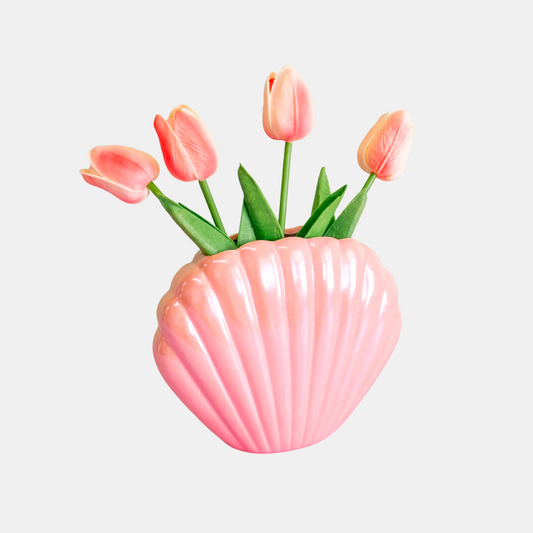 Pink Seashell Vase