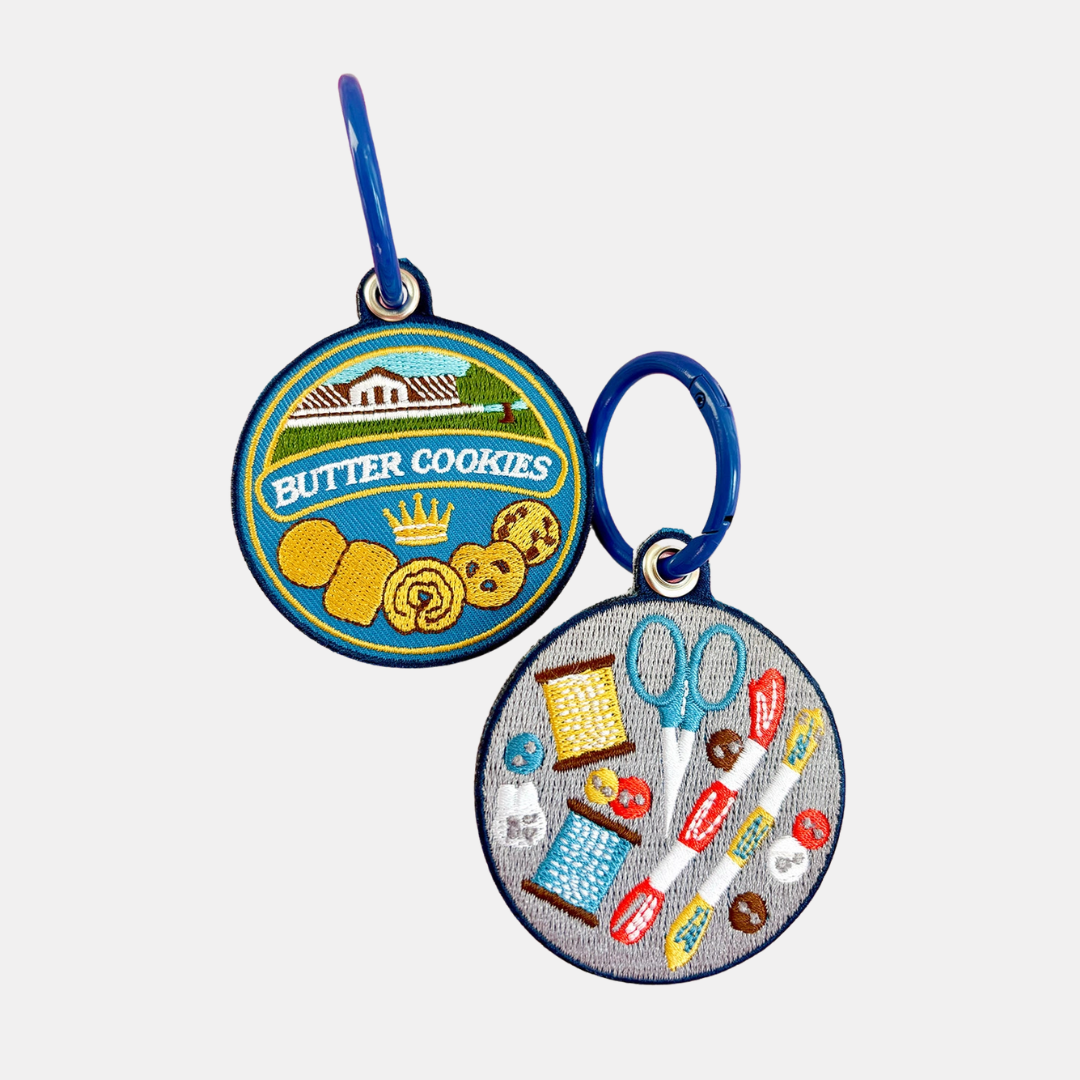 Butter Cookie Tin Keychain
