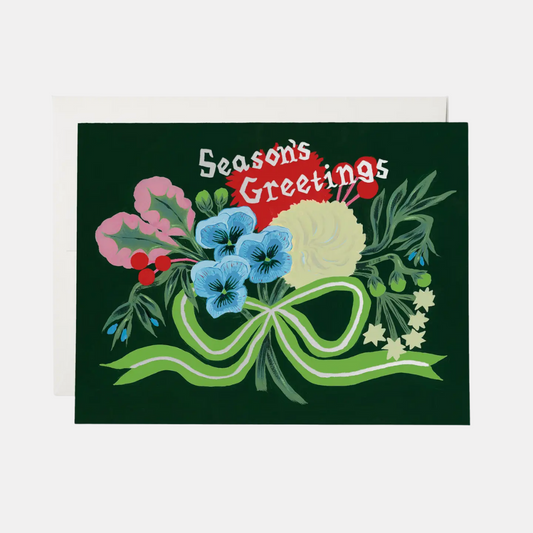 Season's Greetings Bouquet Card