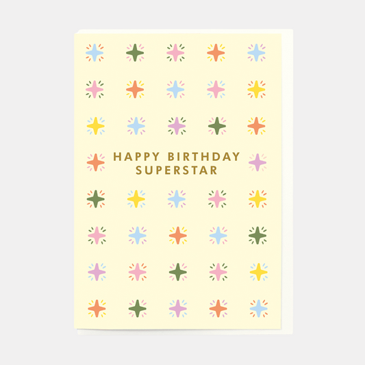 Happy Birthday Superstar Card