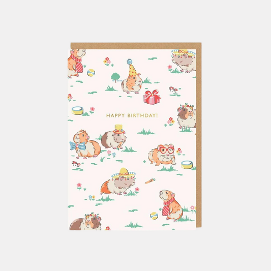 Guinea Pigs Birthday Card