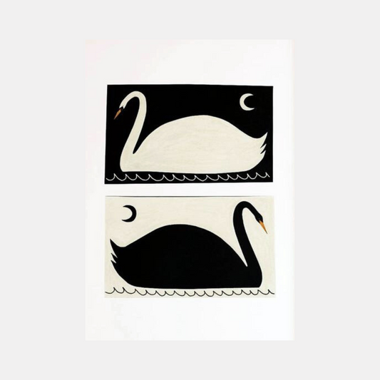 Negative / Positive Swans Print