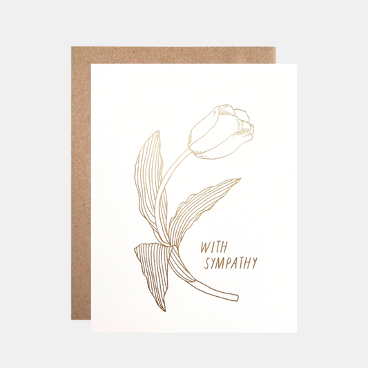 Tulip Sympathy Card