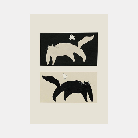 Negative / Positive Cats Print