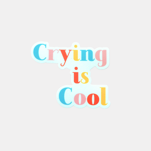 Crying Is Cool Sticker